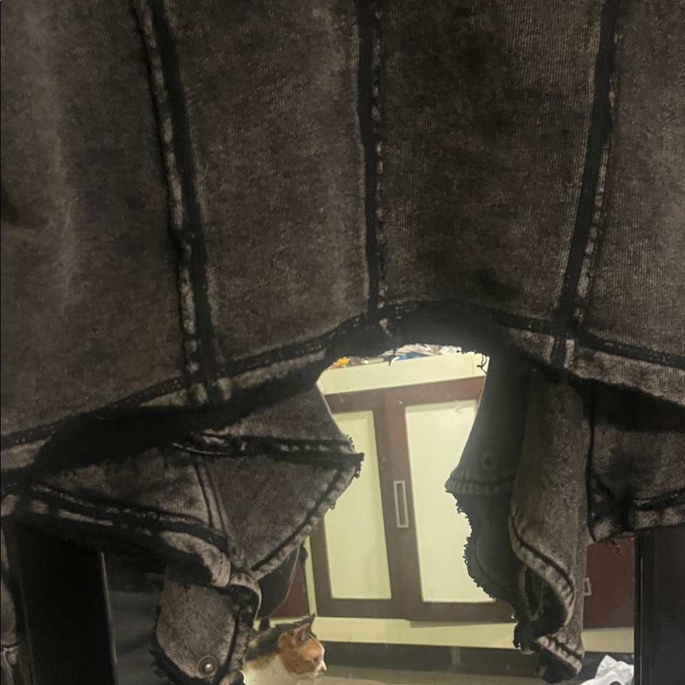 Free people - Women's Black Distressed Jacket - Picture 7 of 8